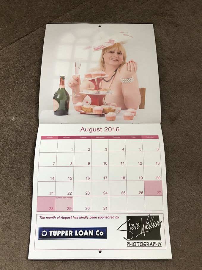 August is gorgeous Caroline and sponsored by Tupperware Loan Co and Steve Wellum